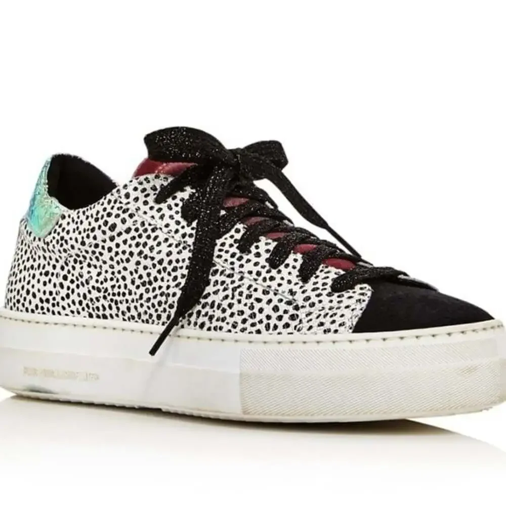 P448 Thea Platform Low Top Sneakers Pepper Leopard Women's Size EU 41 US 10.5